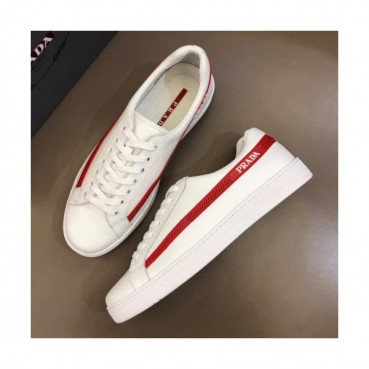 Prada 2019 Mens Business Logo Leather Sneakers - 프라다 남성 비지니스 로고 레더 스니커즈 Pra0624x.Size(240 