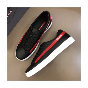 Prada 2019 Mens Business Logo Leather Sneakers - 프라다 남성 비지니스 로고 레더 스니커즈 Pra0580x.Size(240 