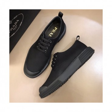 Prada 2019 Mens Cajual Canvas Low -top Sneakers 