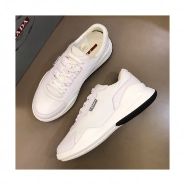 Prada 2019 Mens Business Logo Leather Sneakers - 프라다 남성 비지니스 로고 레더 스니커즈 Pra0577x.Size(240 