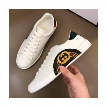 Gucci 2019 Mens Ace GG Logo Leather Sneakers - 구찌 남성 에이스 GG로고 레더 스니커즈 Guc01052x.Size(240 