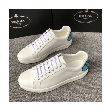 Prada 2019 Mens Business Cajual Logo Leather Sneakers - 프라다 남성 비지니스 캐쥬얼 레더 스니커즈 Pra0574x.Size(240 