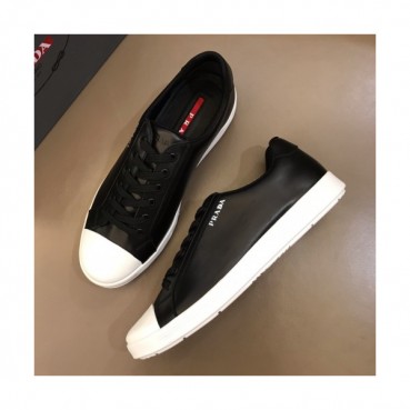 [미니멀]Prada 2019 Mens Business Cajual Logo Leather Sneakers - 프라다 남성 비지니스 캐쥬얼 레더 스니커즈 Pra0569x.Size(240 