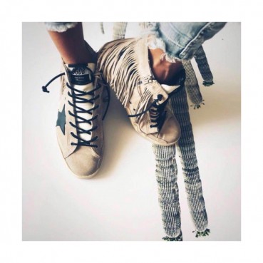 Golden goose 2019 Womens Deluxe Brand Super Star Tassel High-top Sneakers 