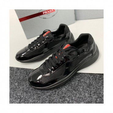 [커스텀급]Prada 2019 Mens Business Logo Leather Sneakers - 프라다 남성 비지니스 로고 레더 스니커즈 Pra0556x.Size(245 