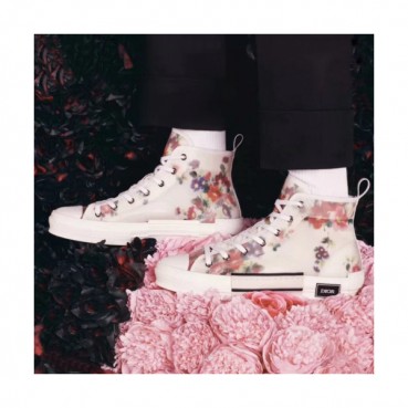 Dior x Kaws 2019 Mm/Wm Logo Canvas Sneakers - 디올 남자 로고 캔버스 스니커즈 Dio0176x.Size(225 