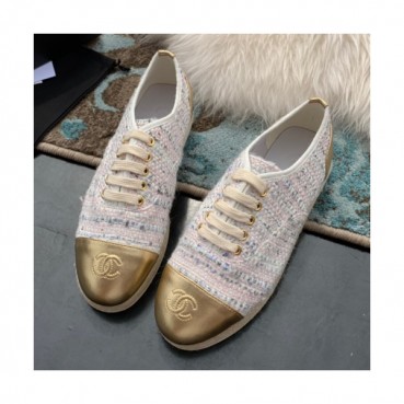 Chanel 2019 Womens CC Logo Tweed Sneakers - 샤넬 여성 코코 로고 트위드 스니커즈 Cnl0354x.Size(225 