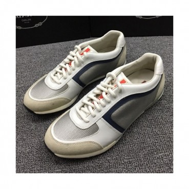 Prada 2019 Mens Business Leather Sneakers - 프라다 남성 비지니스 레더 스니커즈 Pra0550x.Size(245 