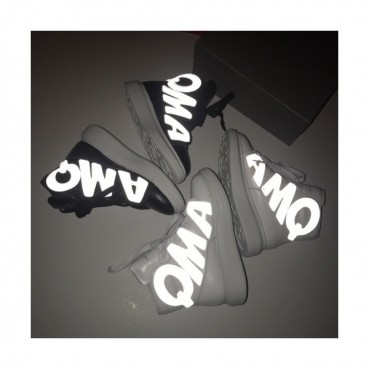 Alexander McQueen 2019 Womens Logo High-top Sneakers 