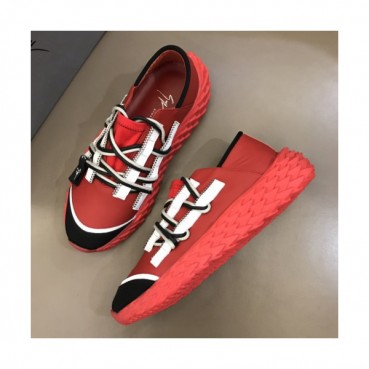 Giuseppe Zanoti 2019 Mens Casual Leather Sneakers - 쥬세페 자노티 남성 캐쥬얼 레더 스니커즈 Giu008x.Size(240 