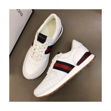 [1:1]Gucci 2019 Mens Ace Leather Sneakers - 구찌 남성 신상 에이스 레더 스니커즈 Guc0888x.Size(240 
