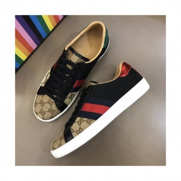 [1:1]Gucci 2019 Mens Ace Leather Sneakers - 구찌 남성 신상 에이스 레더 스니커즈 Guc0886x.Size(240 