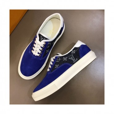Louis Vuitton 2019 Mens Denim Initial Logo Sneakers - 루이비통 신상 남성 데님 이니셜 로고 스니커즈 Lou0803x.Size(240 
