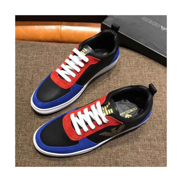 Giorgio Armani Enamel Sneakers - 조르지오 알마니 에나멜 스니커즈 블랙/블루 ARM0093 ,Size (240 
