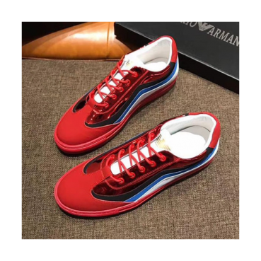 Giorgio Armani Enamel Sneakers Red - 조르지오 알마니 에나멜 스니커즈 레드 ARM0092 ,Size (240 