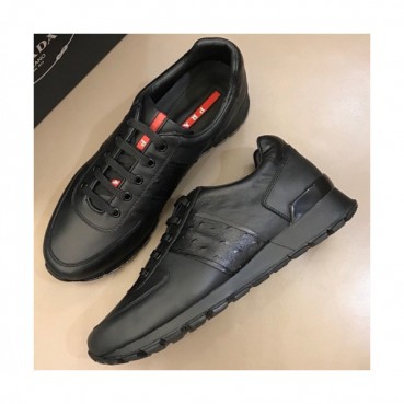 Prada 2018 Mens Leather Sneakers/Running shoes - 프라다 남성 신상 레더 스니커즈/운동화 PRA0098 , 사이즈 (240 