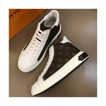 LOUIS VUITTON 2018 MENS LEATHER ANKLE SKEAKERS - 루이비통 모노그램 남성 레더 앵클 스니커즈 LOU0079 , 사이즈 (240 