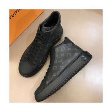 LOUIS VUITTON 2018 MENS LEATHER ANKLE SKEAKERS - 루이비통 남성 레더 앵클 스니커즈 LOU0078 , 사이즈 (240 