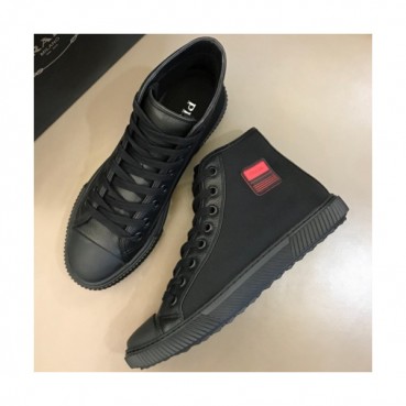 PRADA 2018 MENS LEATHER ACE ANKLE SKEAKERS - 프라다 남성 레더 앵클 스니커즈 PRA0057 , 사이즈 (240 