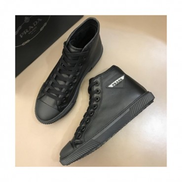 PRADA 2018 MENS LEATHER ACE ANKLE SKEAKERS - 프라다 남성 레더 앵클 스니커즈 PRA0056 , 사이즈 (240 