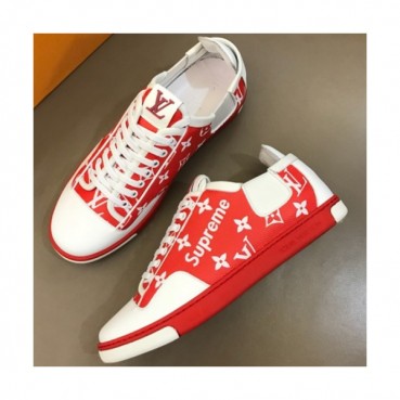 LOUIS VUITTON 2018 SUPREME MENS LEATHER SKEAKERS - 루이비통 슈프림 남성 레더 스니커즈 LOU0055 , 사이즈 (240 