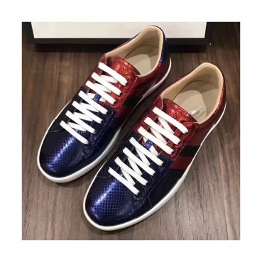 [구찌] 퍼플+레드 남성용 스니커즈 gu0007x - Gucci Purple+Red Mens Sneakers