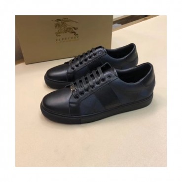 [버버리] 하우스 체크 가죽 남성용 스니커즈 bu0002x- Burberry House Check Leather Mens Sneakers
