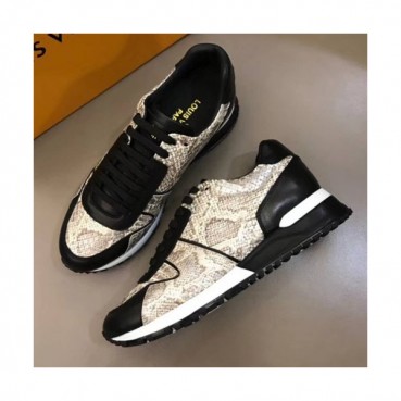 런웨이 블랙 골드 스니커즈 남성용 신발 lv0036x - Louis Vuitton Runway Black Gold Sneakers Mens Shoes