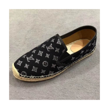 [루이비통] 에스파드류 슬립온 블랙 남성용 스니커즈 lv0031x - Louis Vuitton Espadrille Slip