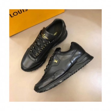 런웨이 올 블랙 스니커즈 남성용 신발 lv0024x - Louis Vuitton Runway All Black Sneakers Mens Shoes