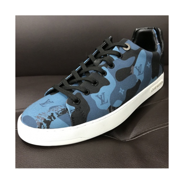 [루이비통] 켄버스 카무플라즈 블루 남성용 신발 lv0002x - Louis Vuitton Camouflage Blue Mens Shoes