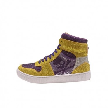 필립플레인 남성 하이탑 퍼플 스니커즈 - Mens Purple Sneakers 
