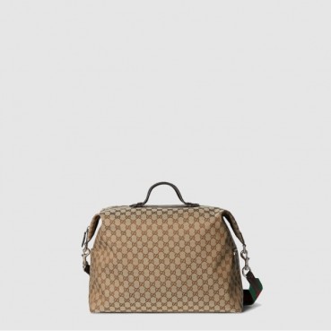 구찌 남성 GG 캔버스 미디엄 더플백 - Gucci Mens GG Canvas Medium Duffle Bag 
