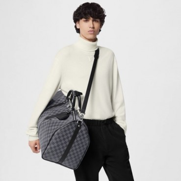 매장판 루이비통 남성 다미에 그라파이트 키폴  반둘리에 55 N41413 - Louis vuitton Mens Damier Keepall 