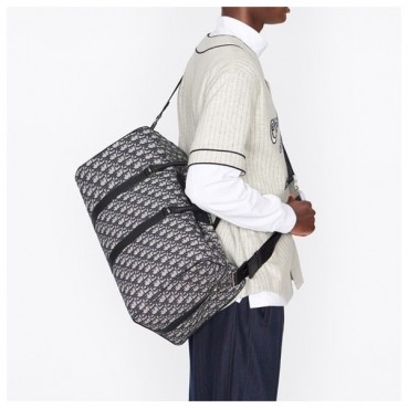 디올 남성 오블리크 네이비 키폴 - Dior Mens Navy Keepall 
