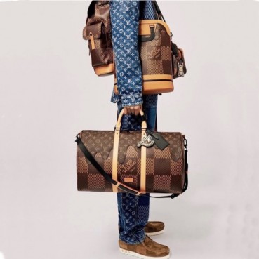루이비통 남성 니고 브라운 키폴 - Louis vuitton Mens Brown Keepall 