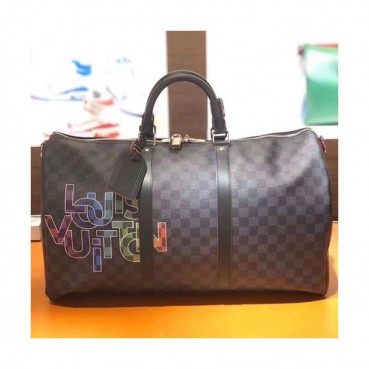 Louis Vuitton 2020 Keepall Bag,50cm - 루이비통 2020 키폴 남여공용 여행가방,M540262,LOUB2031,50cm,블랙