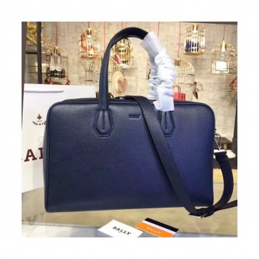 Bally 2019  Leather Tote Shoulder Bag,42cm  - 발리 2019  레더 남성용 토트 숄더 여행가방 BALB0112,42cm,네이비