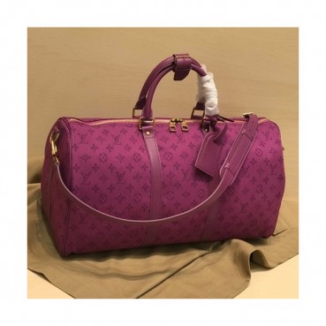 Louis Vuitton 2019 Denim Monogram Bag,50cm - 루이비통 2019 데님 모노그램 남여공용 여행가방,M44645,LOUB1438 ,50 cm,퍼플