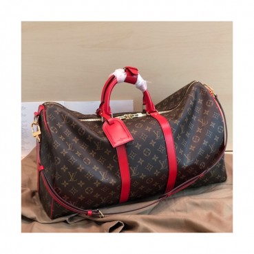 Louis Vuitton 2019 Monogram Keepall Bandouliere Bag,50cm - 루이비통 2019 모노그램 키폴 반둘리에 남여공용 여행가방,M41416,LOUB1376 ,50 cm,브라운