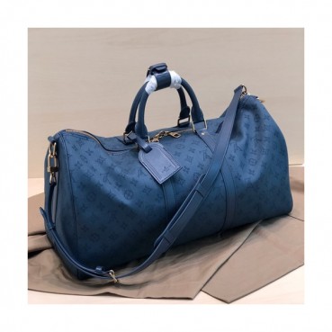 Louis Vuitton 2019 Denim Monogram Bag,50cm - 루이비통 2019 데님 모노그램 남여공용 여행가방,M44645,LOUB1359 ,50 cm,블루
