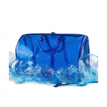 Louis Vuitton 2019 PVC Keepall Bandouliere Bag,50cm - 루이비통 2019 PVC 키폴 반둘리에 남여공용 여행가방,M53271,LOUB1275 ,50 cm,블루