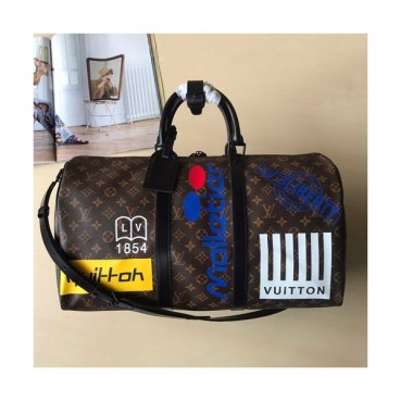 [올봄 잇템!!]Louis Vuitton 2019 Keepall Bandouliere Bag,50cm - 루이비통 2019 키폴 반둘리에 남여공용 여행가방,M44642,LOUB1266 ,50 cm,브라운