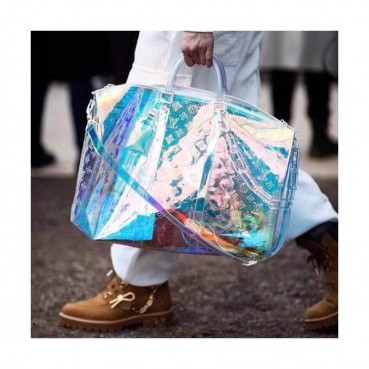 [시선강탈!!유니크&트랜디한 여행가방 ]Louis Vuitton 2019 PVC Keepall Bandouliere Bag,50cm - 루이비통 2019 PVC 키폴 반둘리에 남여공용 여행가방,M53271,LOUB1184 ,50 cm,멀티