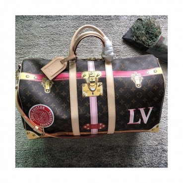 Louis Vuitton Monogram Keepall Bag,50cm - 루이비통 모노그램 키폴 남여공용 여행가방,M43613,LOUB0862 ,50 cm,브라운