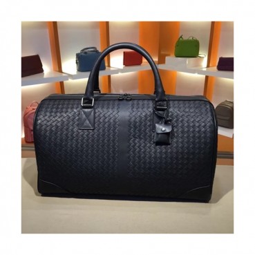 Bottega Veneta Leather Black Bag,50cm - 보테가 베네타 레더 블랙 남성용 여행용가방 6913,BVB0073,50cm