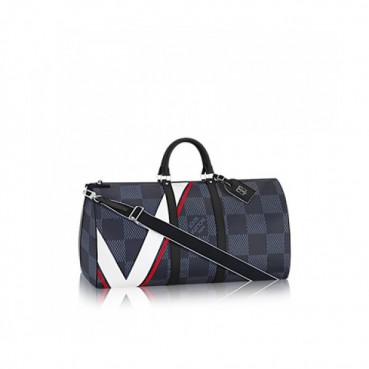 [루이비통] 키폴 반둘리에 다미에 코발트 N44010 남성용 여행가방 lv0027b - Louis Vuitton Keepall Bandouliere Damier Cobalt