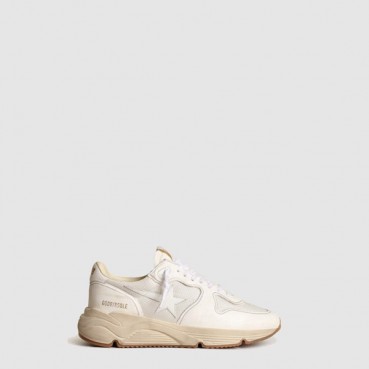 골든구스 남성 화이트 스타 런닝솔 - Golden Goose Mens White Star Running Sole 