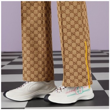 구찌 남/녀 GG 화이트 라이톤 - Gucci Unisex White Sneakers
