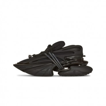 발망 남/녀 트렌디 블랙 운동화 - Balmain Unisex Black Training Shoes 